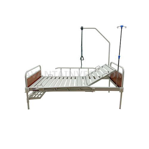 Two-section bed with fixed back