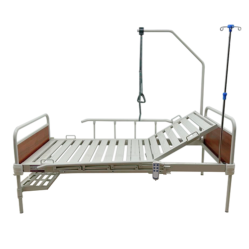 Two-section bed with fixed backs