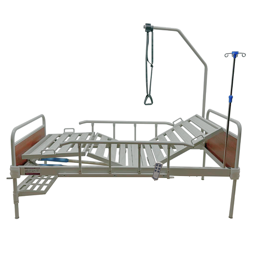 Single-section bed with quick-release backrest