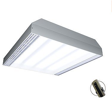 Bactericidal air recirculator with 4 lamps integrated in LED illuminator Bactericidal air recirculator with 4 lamps integrated in LED illuminator